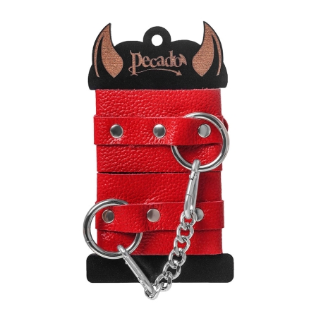 Кожаные наручники Pecado